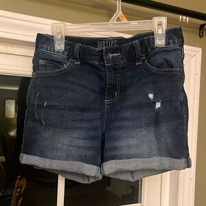 Girls Justice jean shorts, size 12